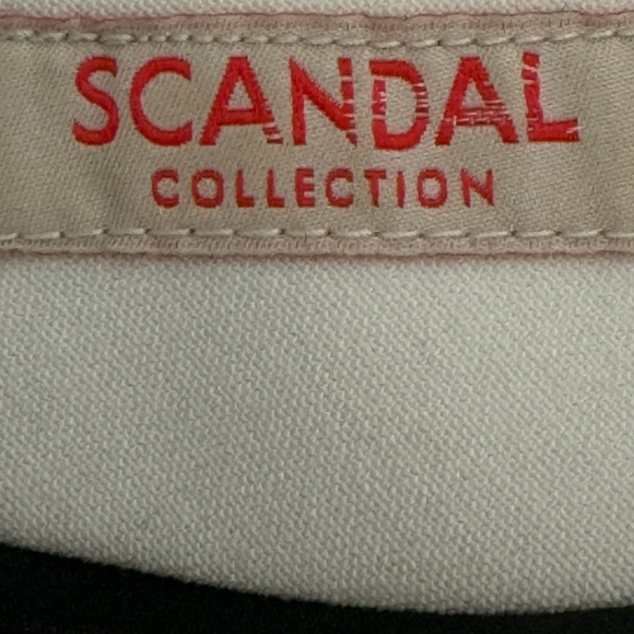 Scandal collection white and black cap sleeve dress by The Limited, petite 14 - Picture 7 of 7